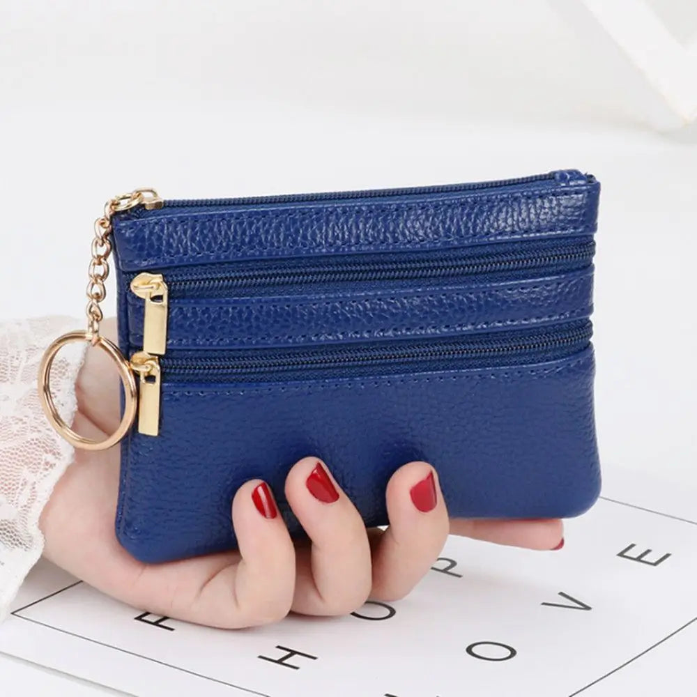 Soft Mini Card Holder Wallet Multi-functional Bag Women Wallet Clutch Zip Female Short Small Coin Purse Money Bag