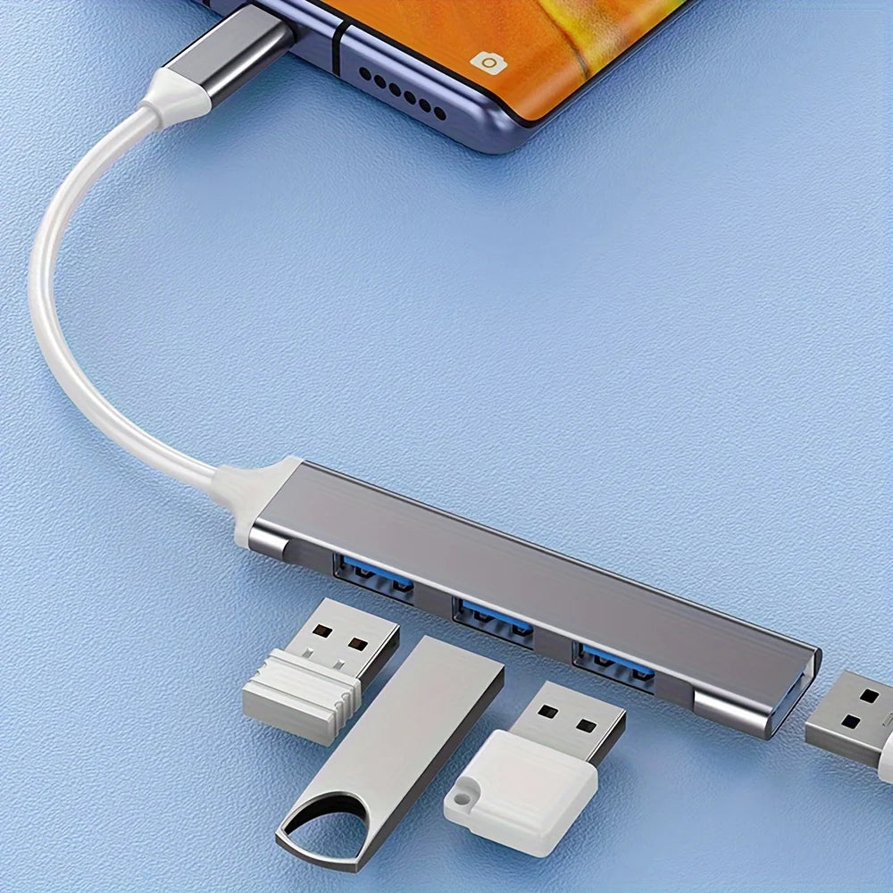 4 Port Multi Splitter Type C HUB 3.0 USB 3.1 Adapter OTG For Xiaomi Lenovo Macbook 13 15 Air Pro PC Computer Accessories