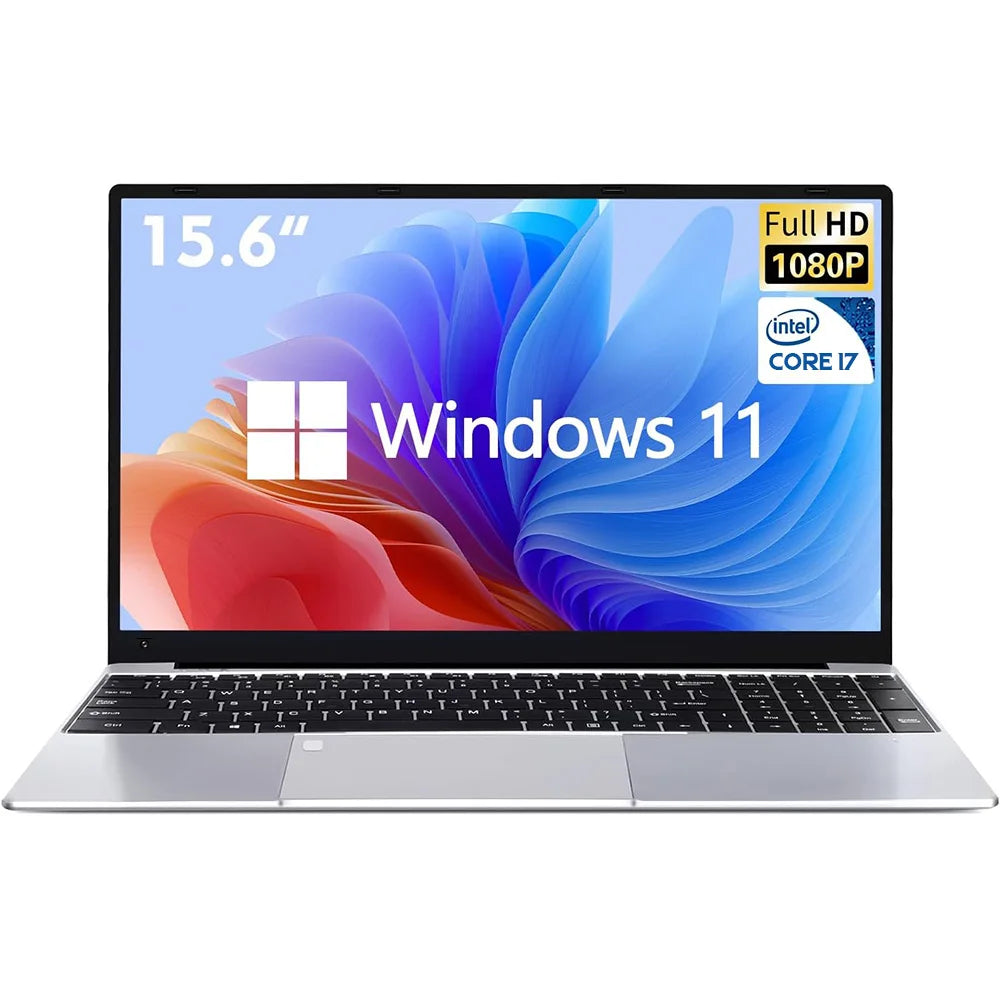 2025 New 15.6 inch Laptops Notebook Windows 11 Pro 1920*1080P Notebook Intel Core i7 8500Y 16GB RAM 1TB SSD Office Study Laptops
