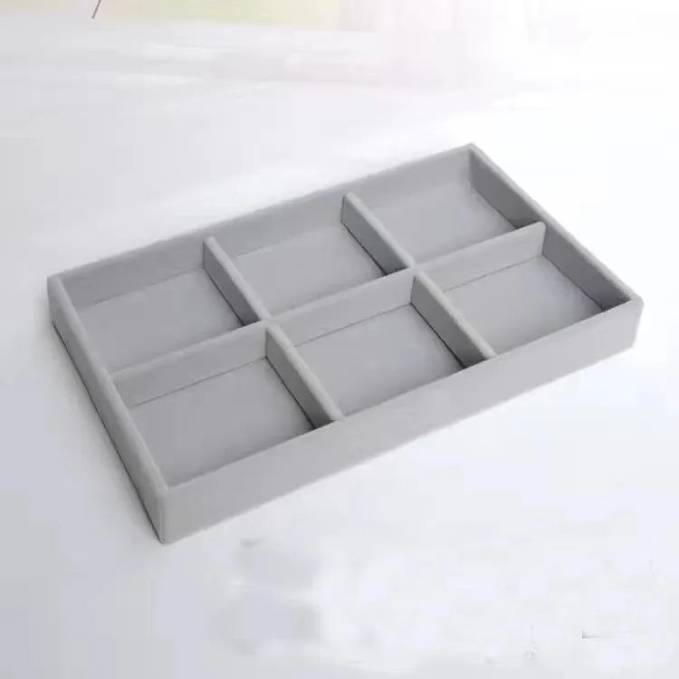 1pc Velvet Jewelry Display Stackable Exquisite Jewellery Holder Portable Ring Earrings Necklace Organizer Box Organizator