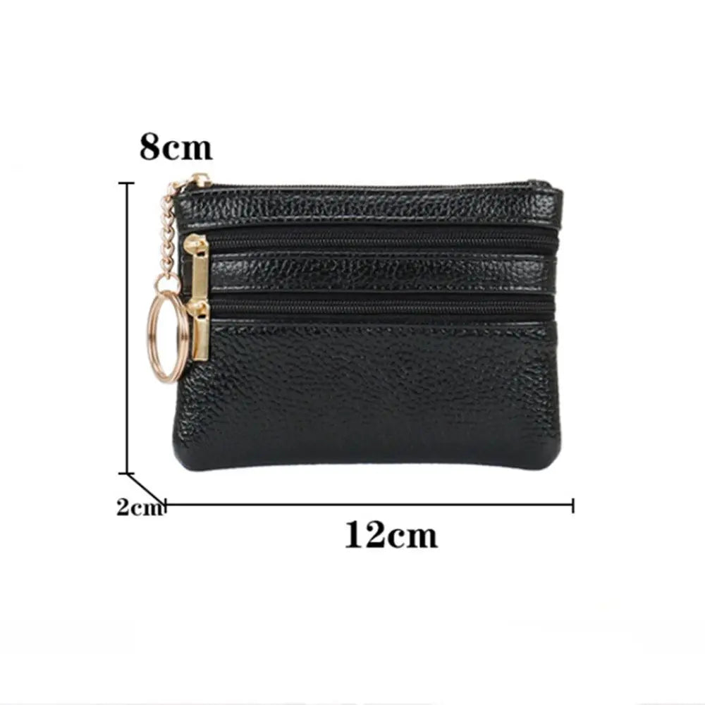 Soft Mini Card Holder Wallet Multi-functional Bag Women Wallet Clutch Zip Female Short Small Coin Purse Money Bag