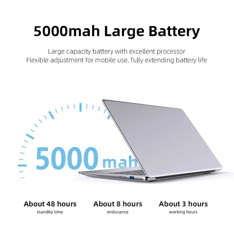 14.1" i7 Laptop Computer Windows 11 12GB DDR4 1TB 2TB SSD Intel Core i7 7500U 1920*1080 Office Study Notebook PC Laptop Computer