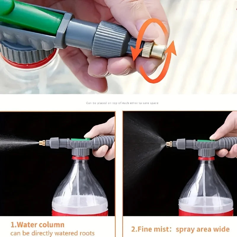 Handheld High-Pressure Air Pump Sprayer with Adjustable Nozzle - Mosquito and Insect Mister for Outdoor, Power-Free & Energy-Fre