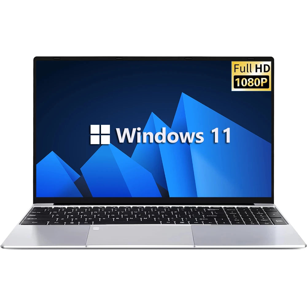 15.6" Intel Notebook PC Gamer Ultra Slim Laptop Intel Celeron N4000 16GB RAM 1TB 2TB SSD Office Study Computer PC Windows 11 Pro