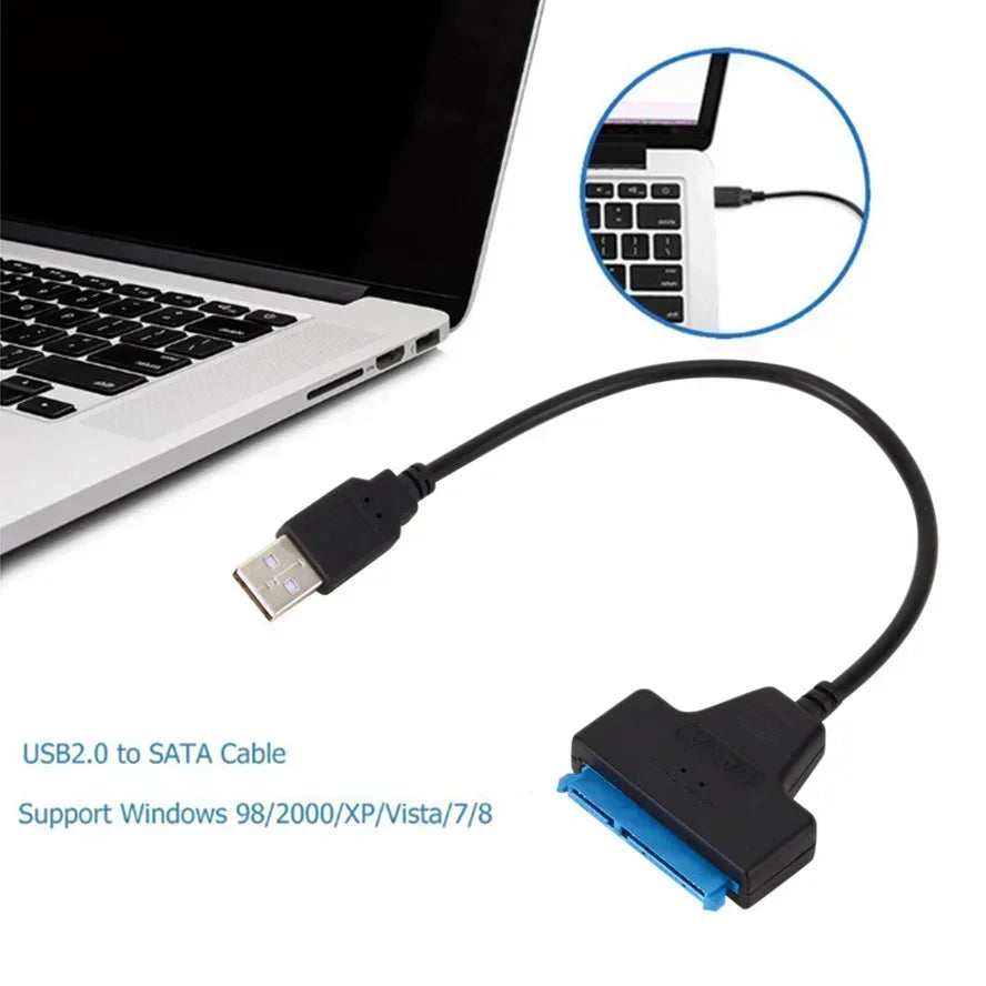 USB 3.0 / 2.0 To SATA Cable Adapter Extension Computer Cables Connectors Support 2.5 Inches External Ssd Hdd Hard Drive Adapter