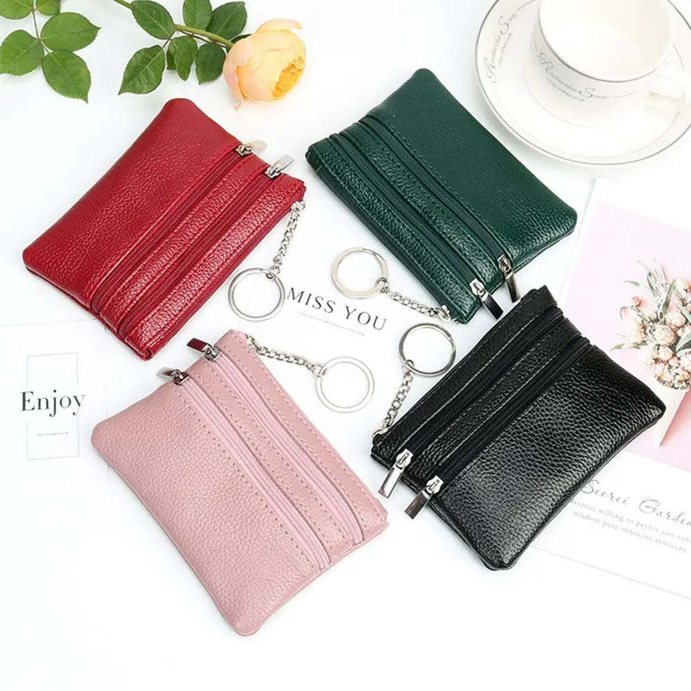 Soft Mini Card Holder Wallet Multi-functional Bag Women Wallet Clutch Zip Female Short Small Coin Purse Money Bag