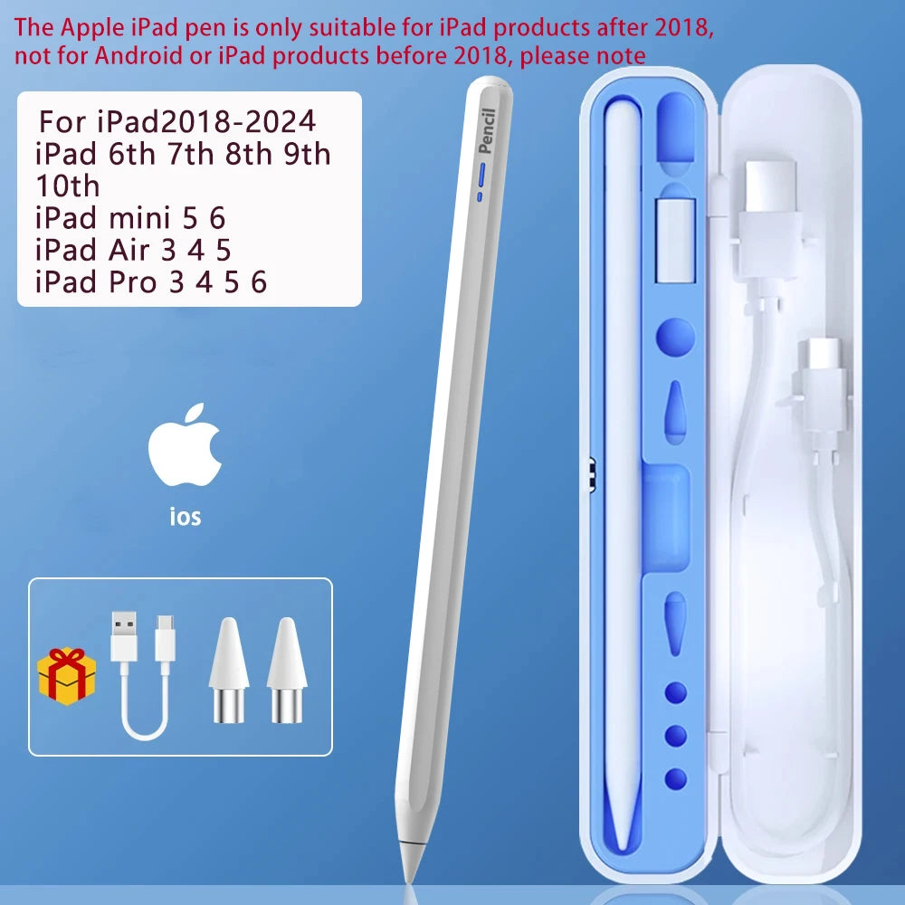 For Apple Pencil 2 Wireless Charging iPad Pencil with Palm Rejection for Apple iPad 10 9 8 Mini 6 iPad Air5 4 iPad Pro 11 12.9