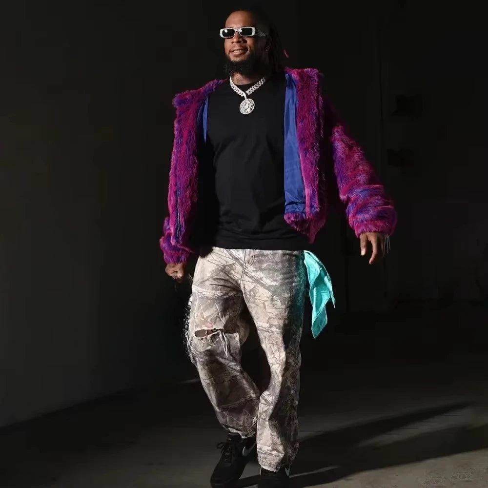 NIGO MR Faded Do Old Real Tree Camouflage Pants Work Jeans Retro Do Old Hole Print Pants Men's Spring Fall #NGTOP11292