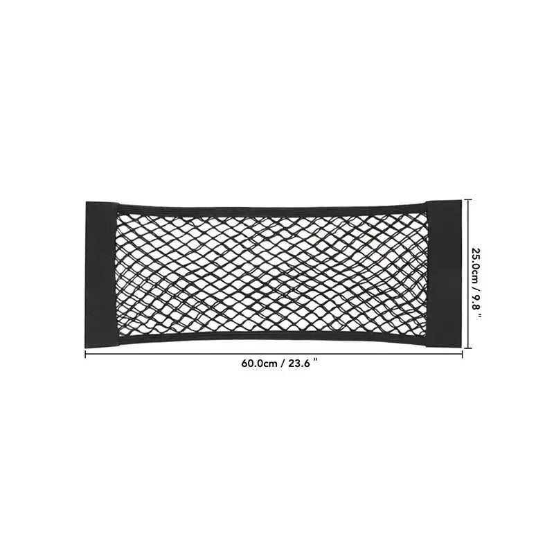 Car Back Rear Trunk Bag Organizer Mesh Net Auto Seat Back Storage Bag Pocket Universal Car Stowing Tidying Elastic String Net