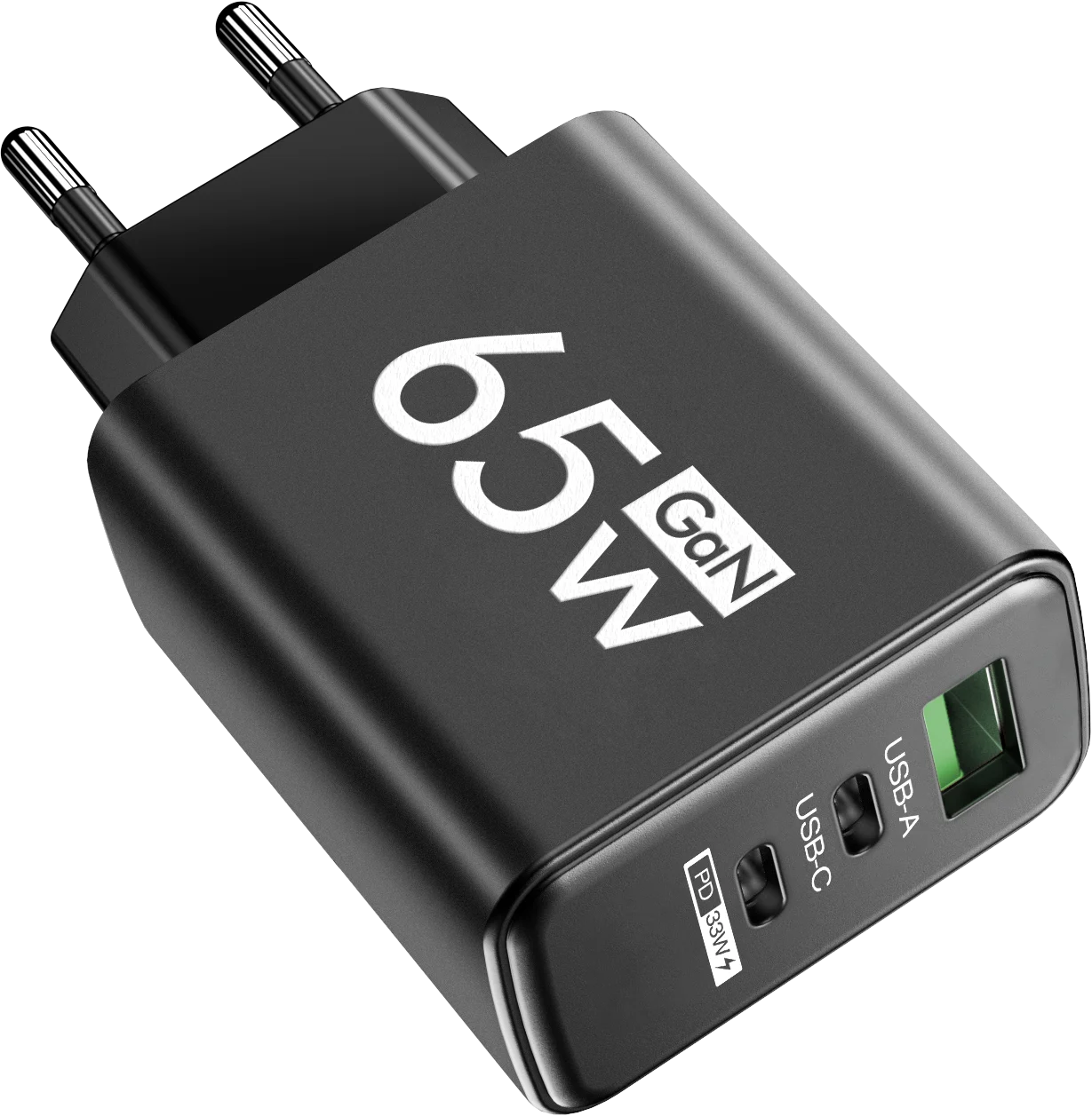65W GaN USB Charger Type C PD 3 Ports Fast Charging Cellphone Adapter Quick Charge 3.0 For iPhone 16 15 Xiaomi 15 Samsung Huawei